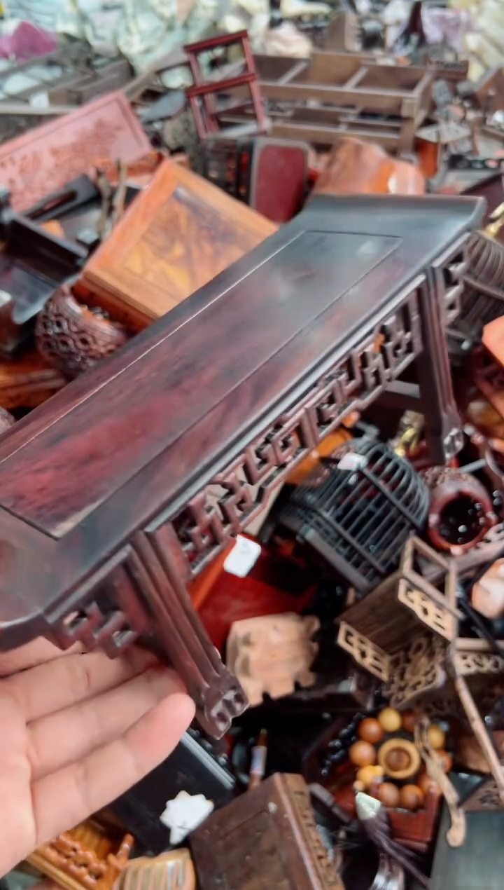 木121琴桌底座花架摆件处理