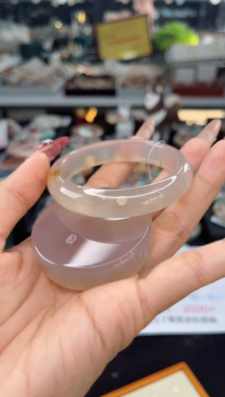 【闪购商品】石英质玉手镯未镶嵌52圈口（赠品镯心）3660158