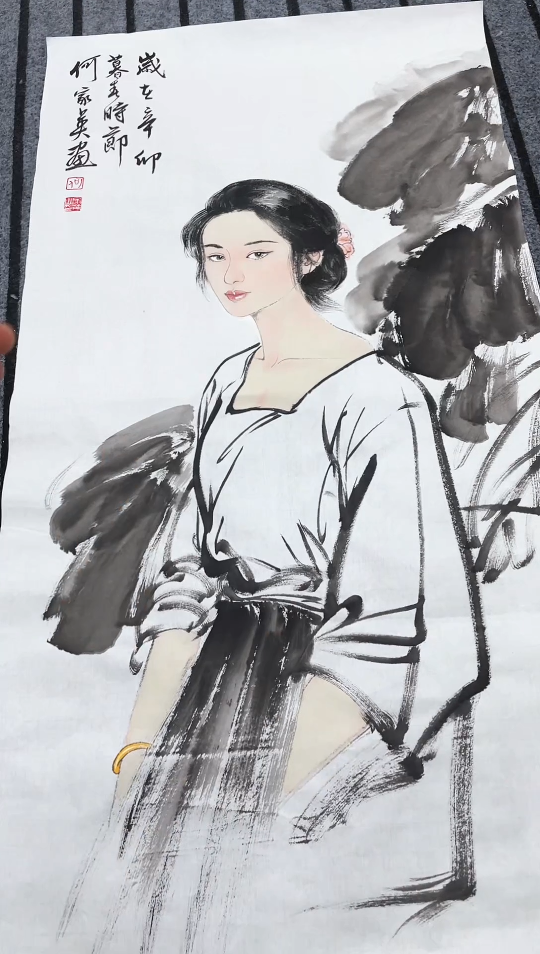 精品国画人物作品