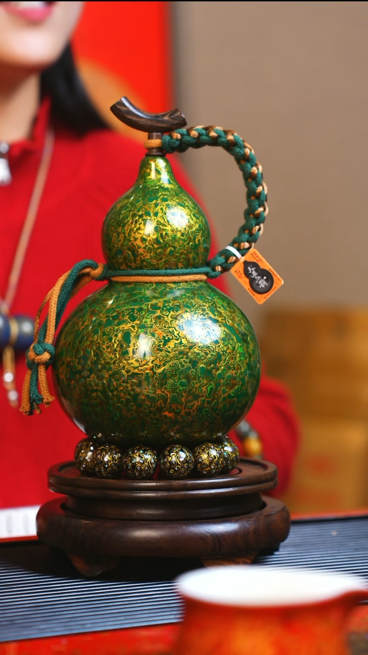 【闪购商品】JQ222大师姐臻选非遗大漆酒葫芦