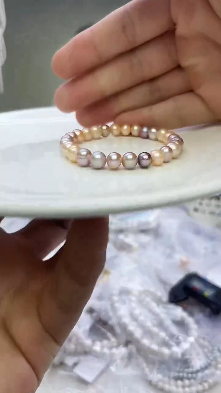 未镶嵌手链淡水珍珠糖果手链
