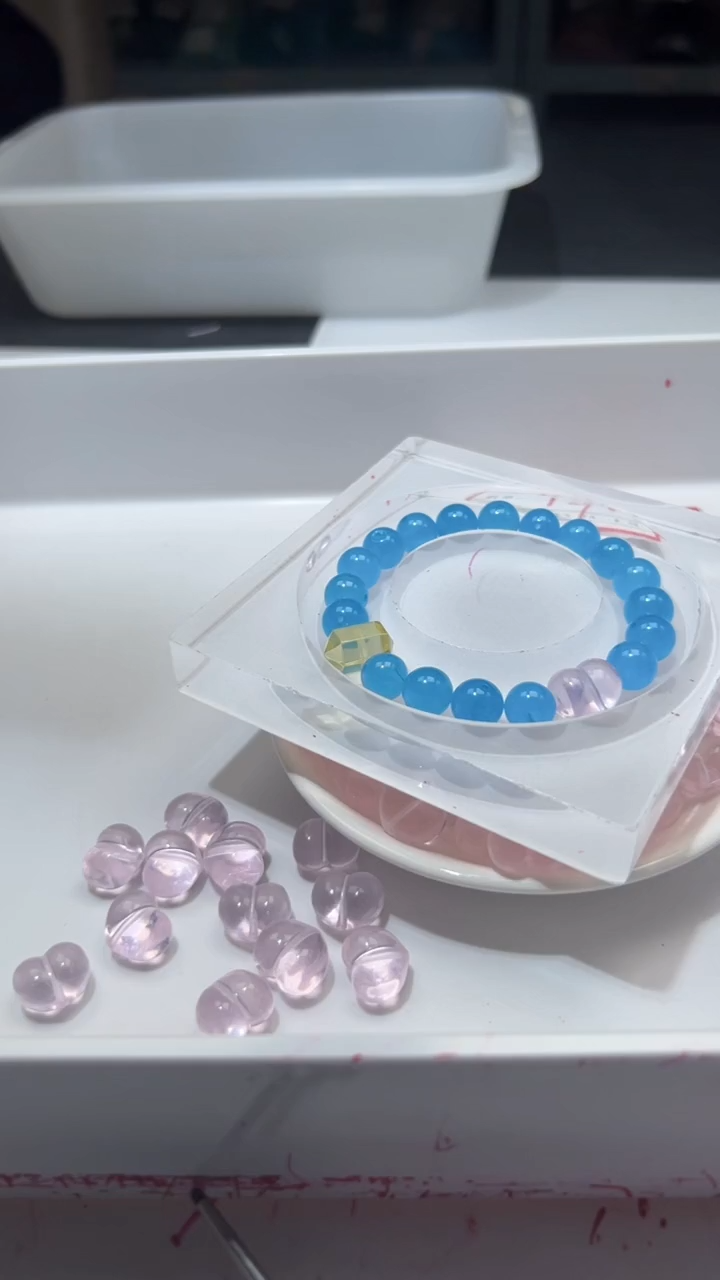 颈饰未镶嵌水晶晶x631粉水晶屁桃*1颗