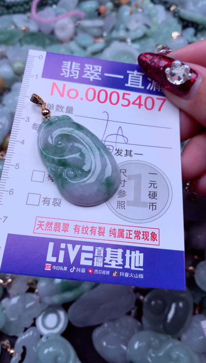 吊坠(不含链)未镶嵌翡翠5407