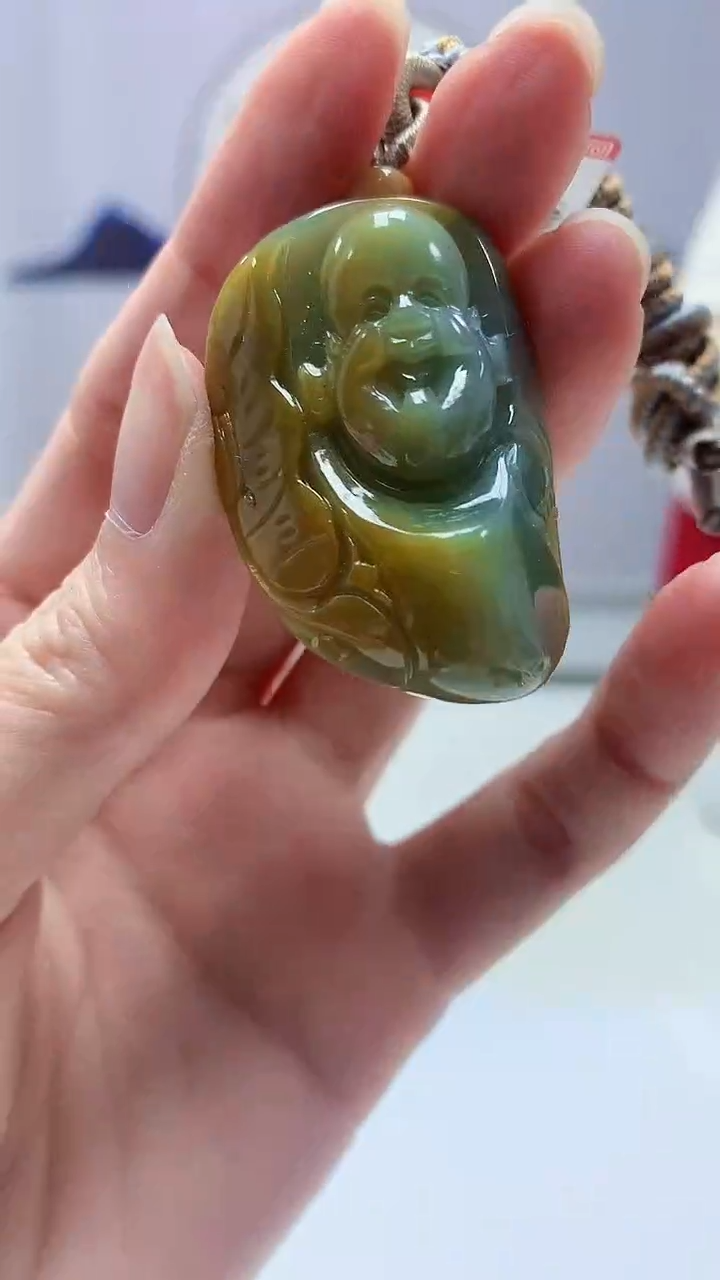 【闪购商品】定制翡翠未镶嵌4852zm-毛货挂件49