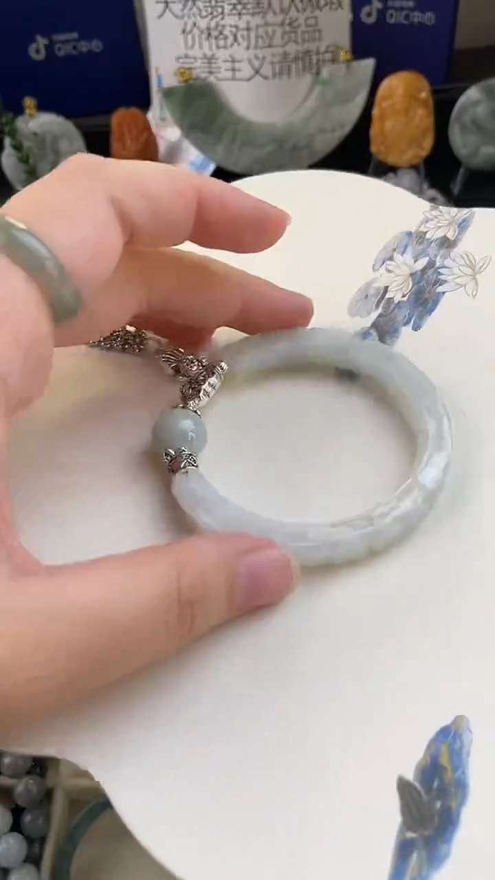 未镶嵌手链翡翠手工定制默认微瑕主播介绍为准