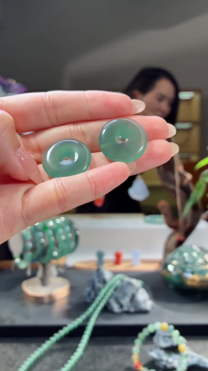 吊坠(不含链)未镶嵌翡翠平安扣（多样性发其一）