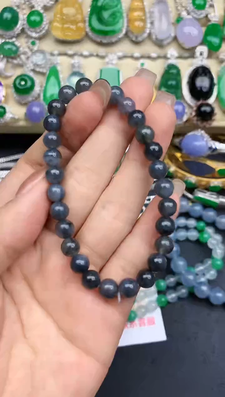 未镶嵌手链翡翠225-中国好珍宝