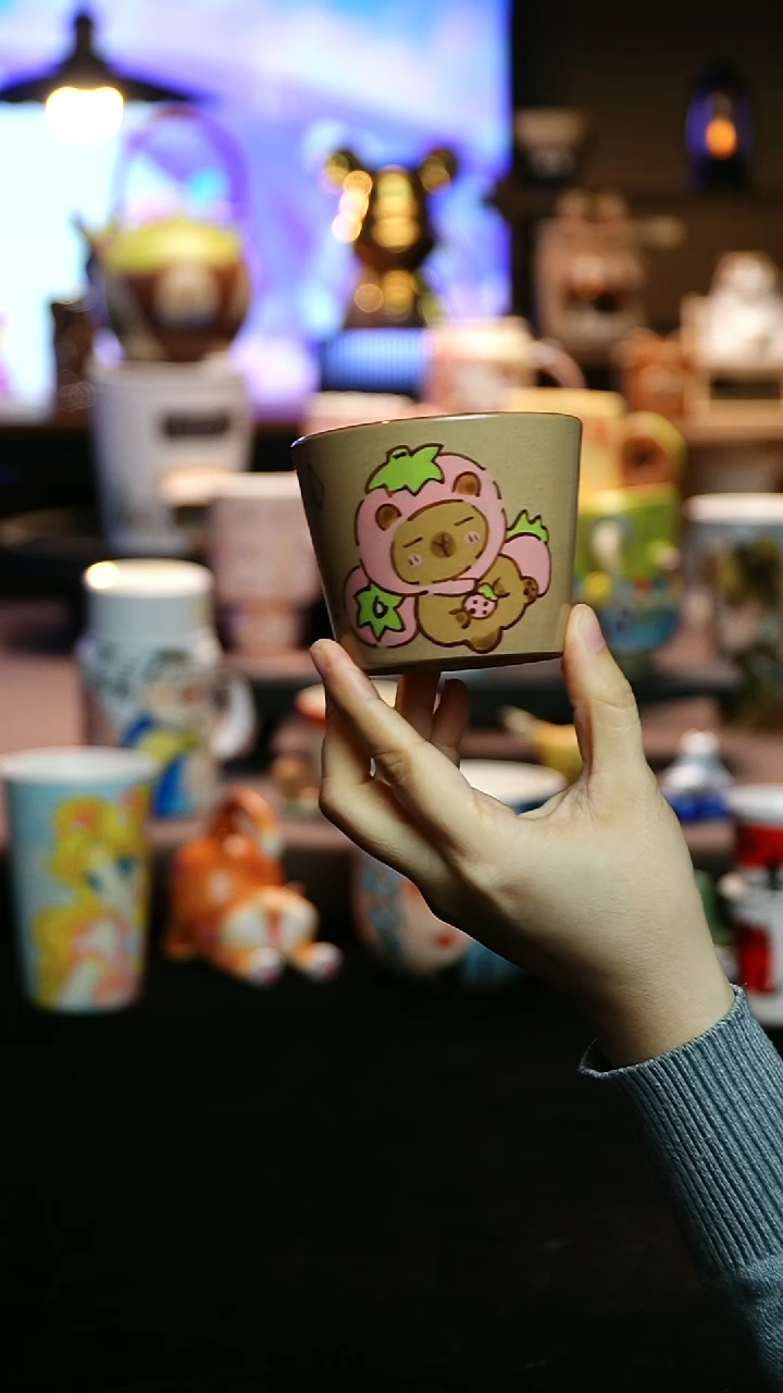 【闪购商品】杯景德镇高温釉下彩陶瓷&A028