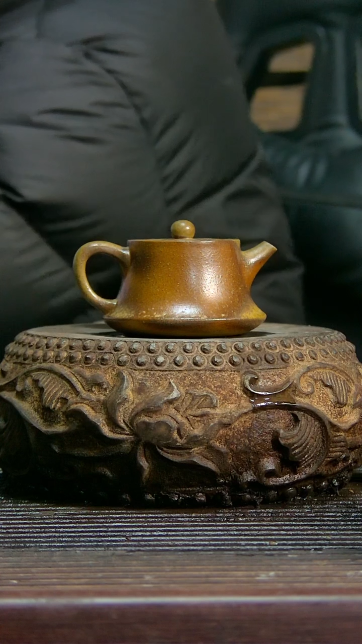 【闪购商品】紫砂茶壶柱础石瓢 容量100