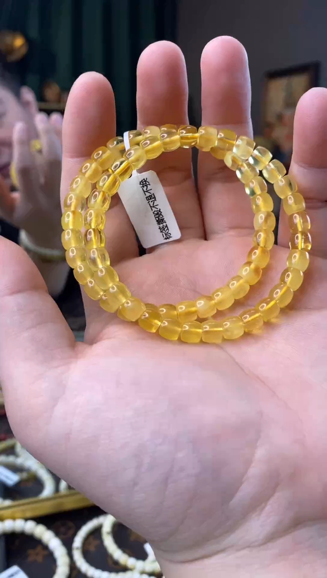 【闪购商品】琥珀手串未镶嵌6.5mm直切微瑕多样性发其一