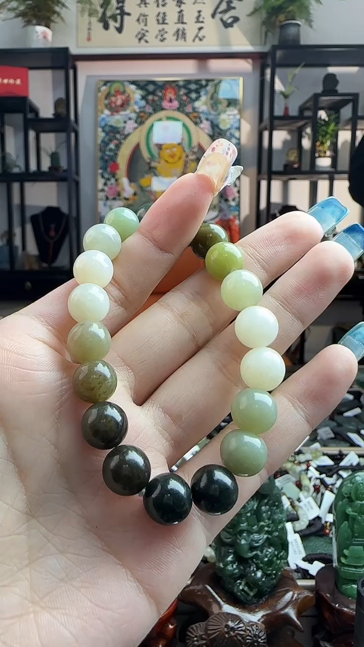 颈饰未镶嵌和田玉多宝多样性发其一