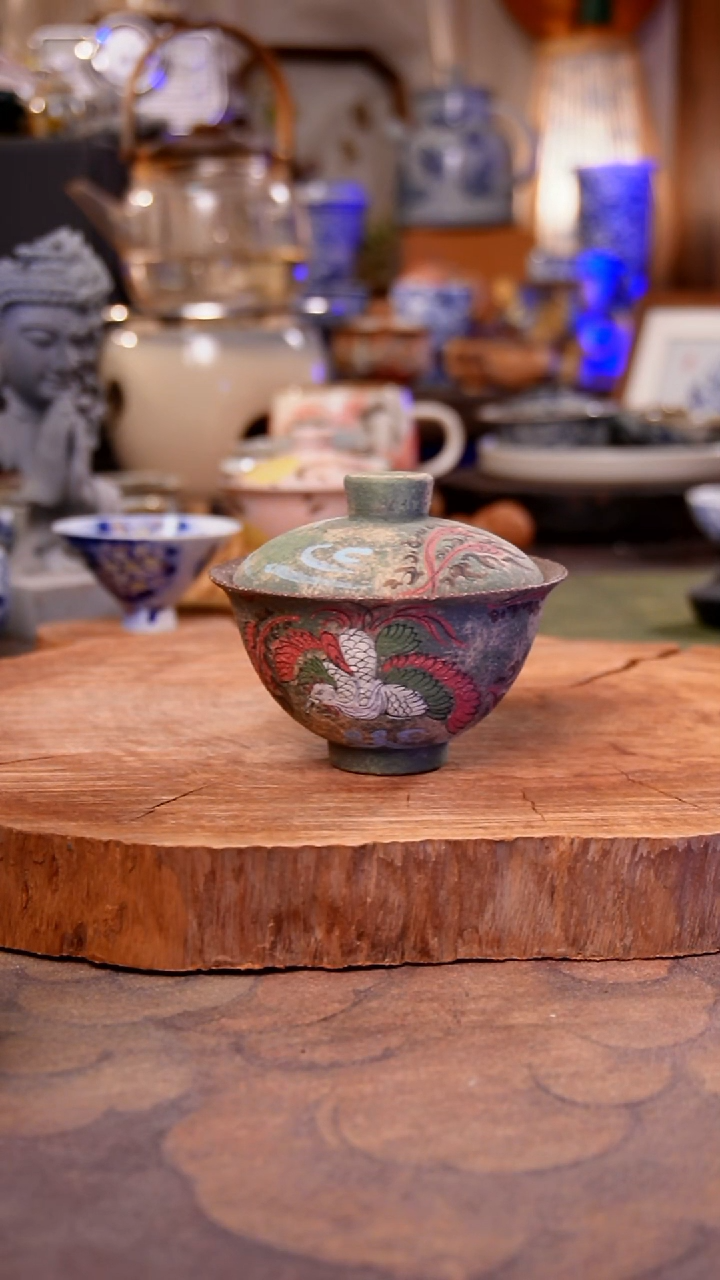 杯子陶凤凰手工手绘手工手绘