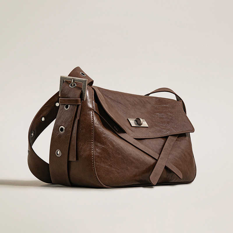 SK-62646-摩卡奶茶 小香风气质条纹设计师韩版斜跨轻奢女包