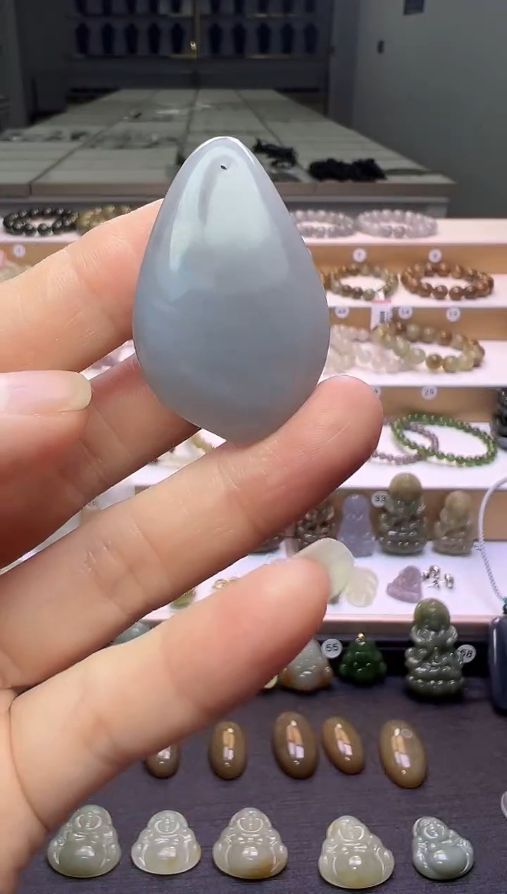 颈饰未镶嵌和田玉172号链接卡41*26*8mm