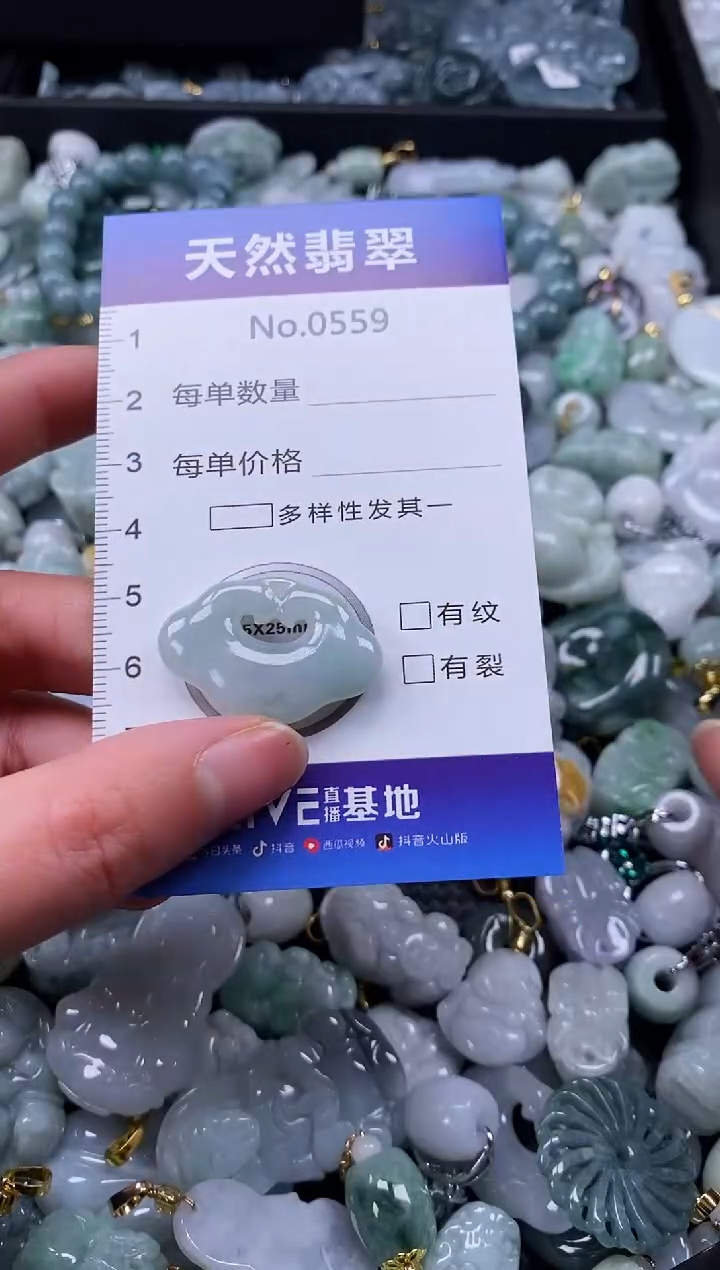 【闪购商品】翡翠颈饰未镶嵌缅甸A货翡翠0559