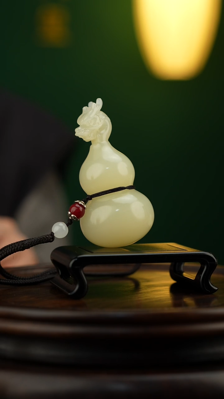 玉【龙头葫芦】天然玉石手把件
