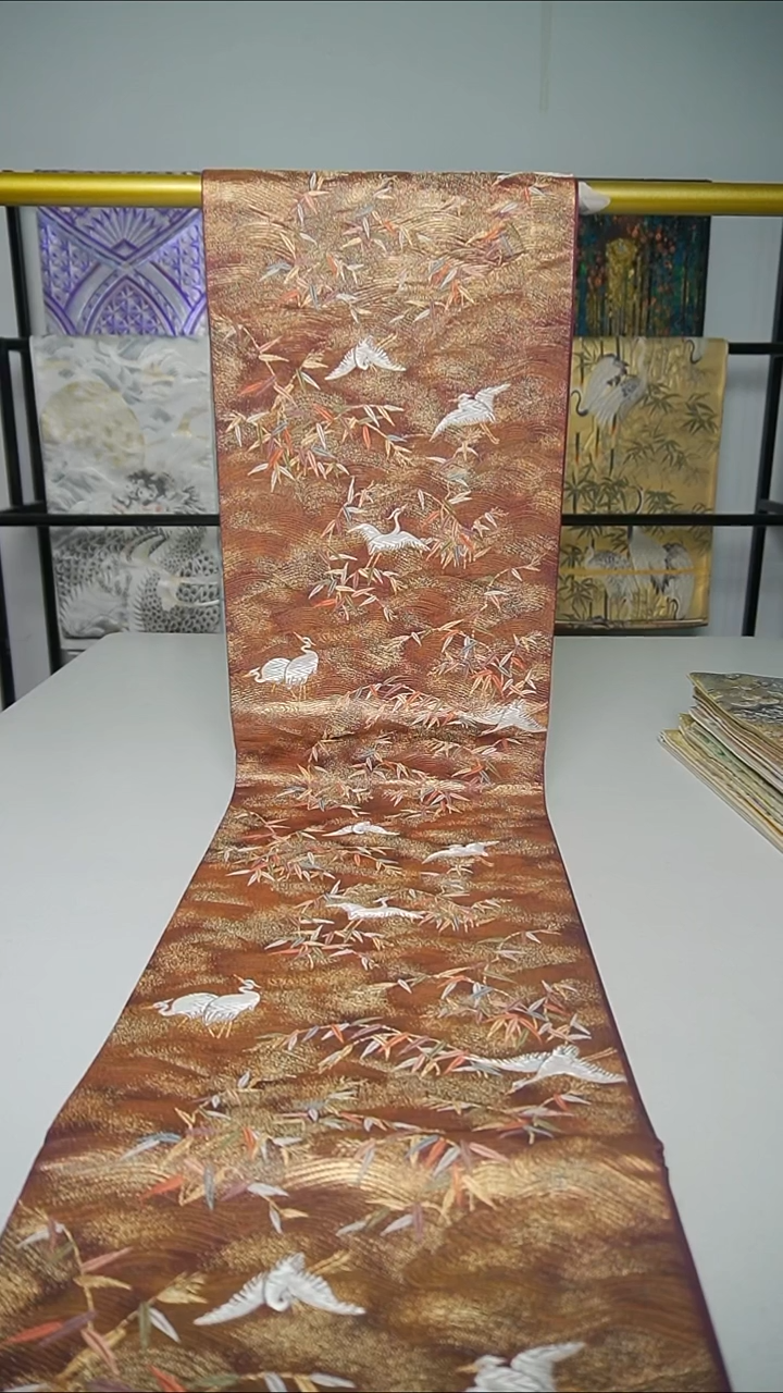 织绣织锦5六通白鹭