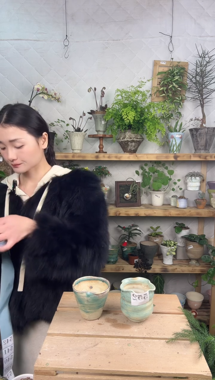 无花朵编号  552   553  景德镇手工花盆