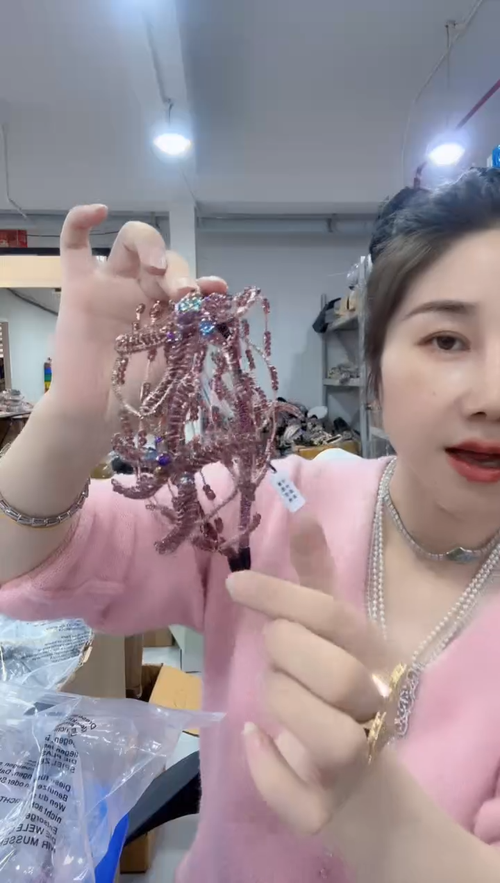 非金属布艺铜丝线边夹发箍集合 LG-751