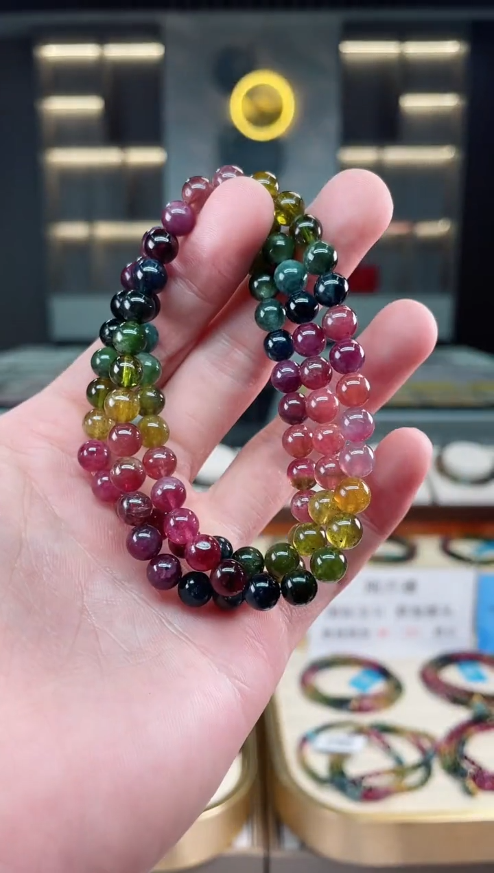 【闪购商品】碧玺收藏级三圈手串6mm+未镶嵌（多样性发一条）xion