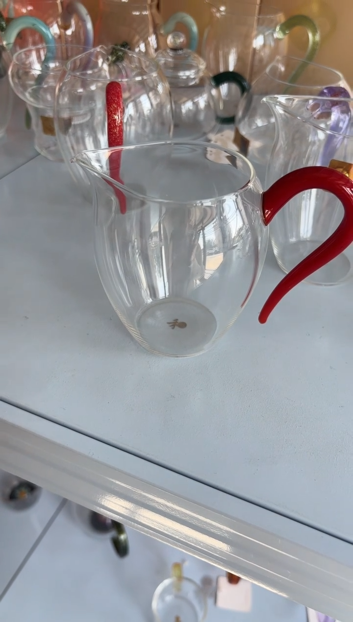 手工艺品玻璃禾器怡然丹红普通盒