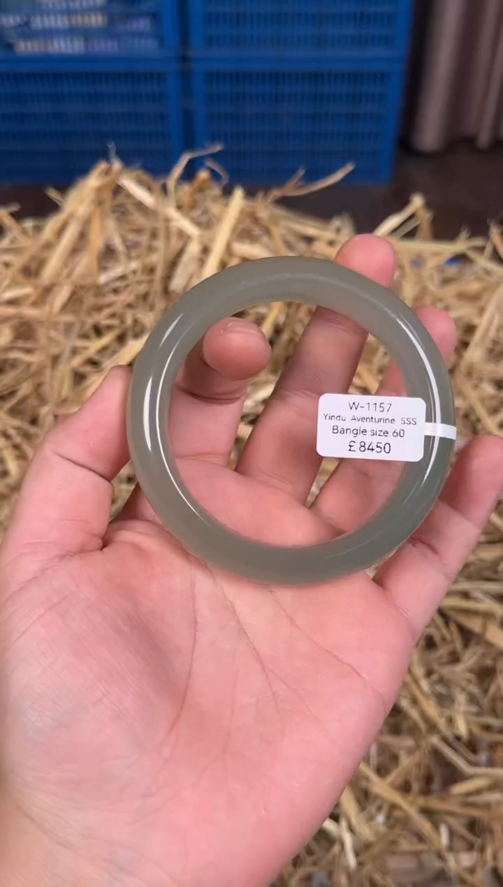 未镶嵌手镯石英质玉W1157