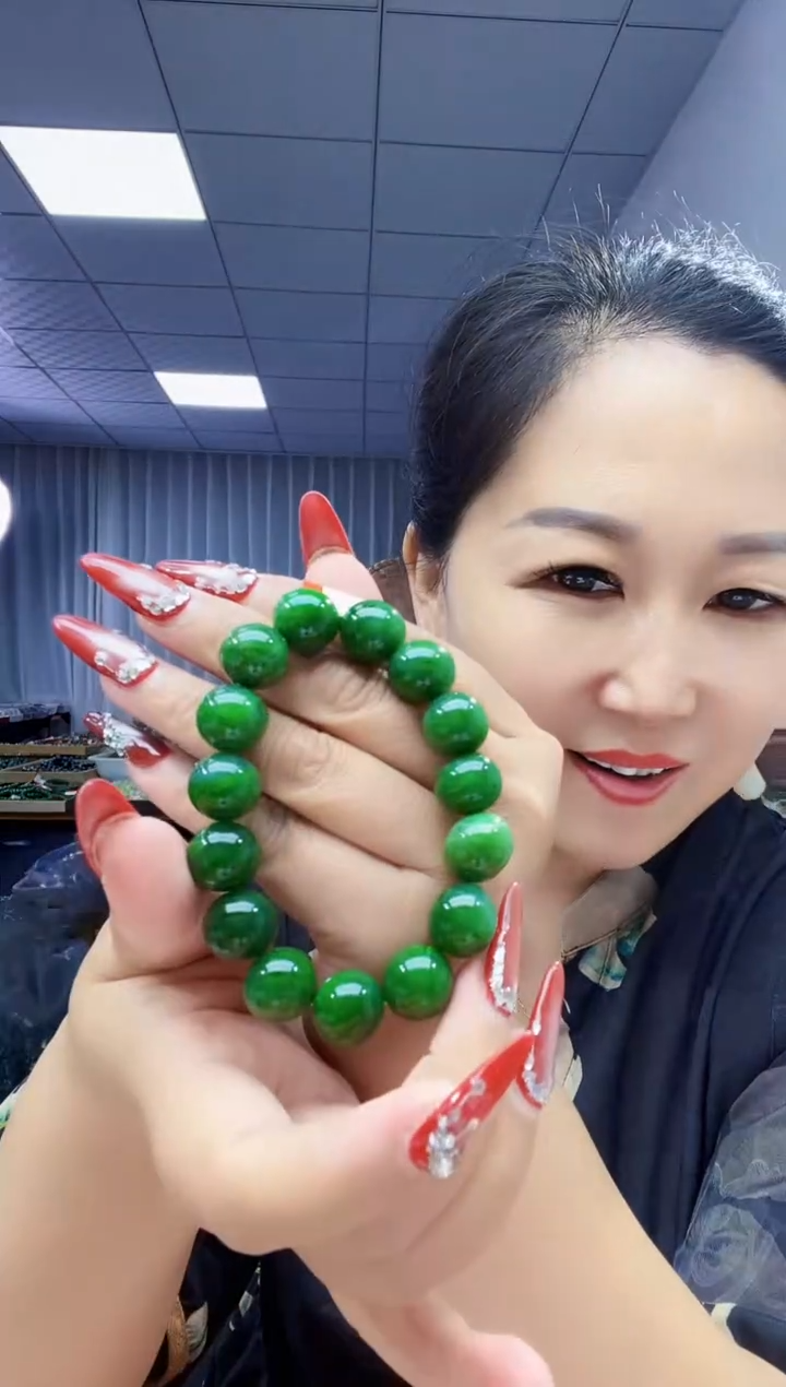 手串未镶嵌和田玉纯天然和田玉俄碧正阳绿14