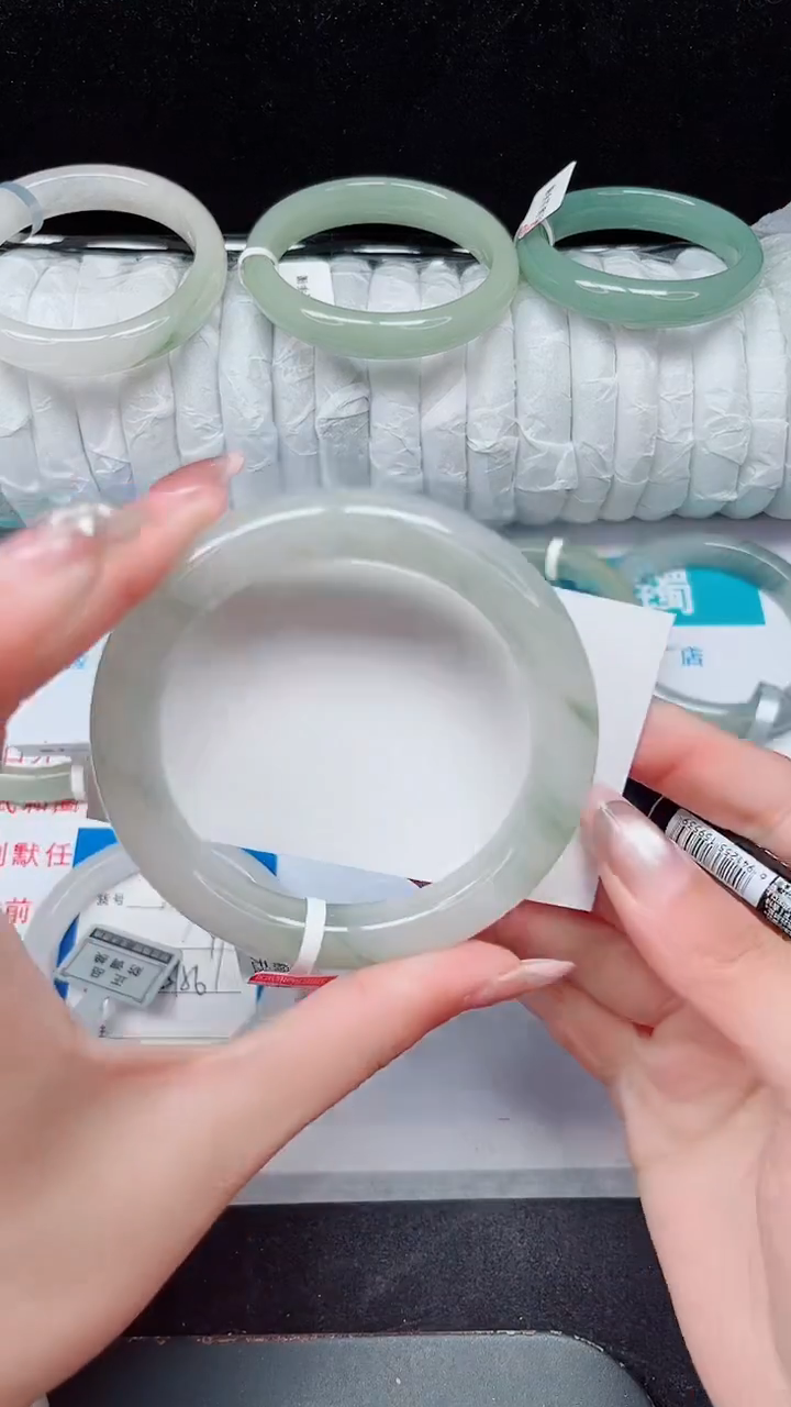 未镶嵌手镯石英质玉388-58/59