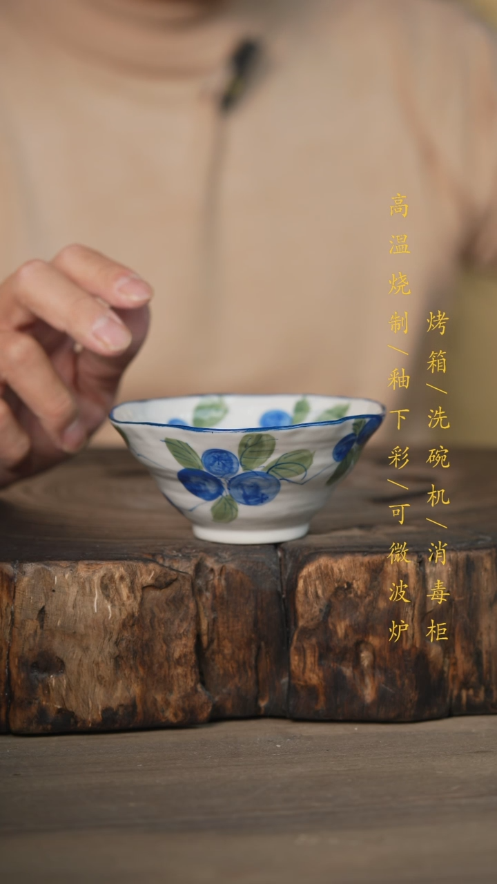 【闪购商品】瓷片景德镇高温釉下彩可微波烤箱洗碗机