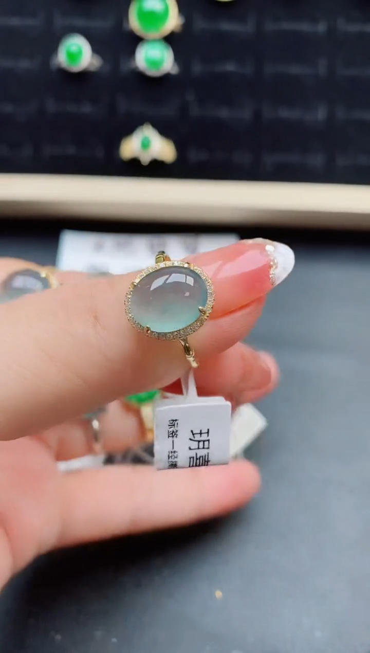 【闪购商品】翡翠戒指银S925镶嵌5085580
