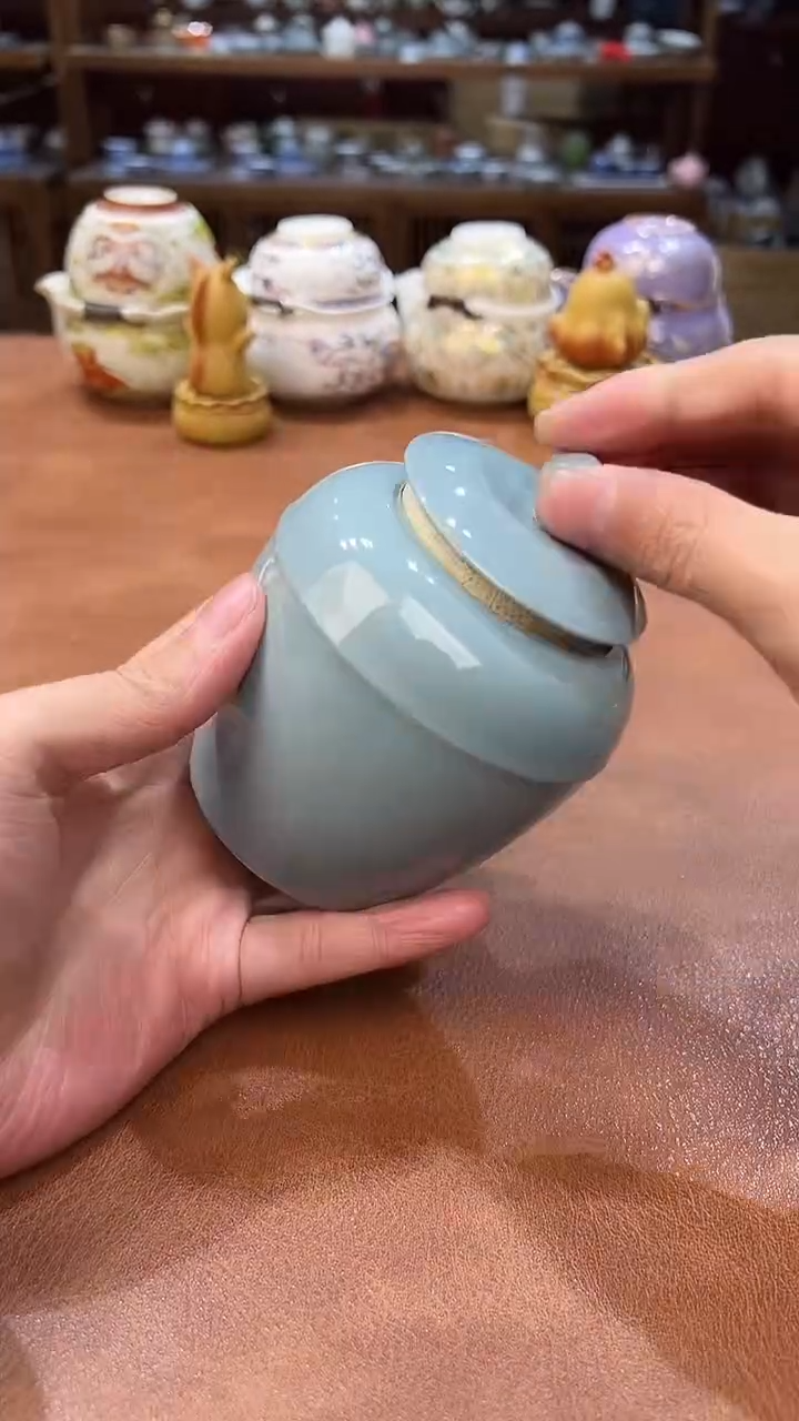 真的很便宜会开片的旅行茶具