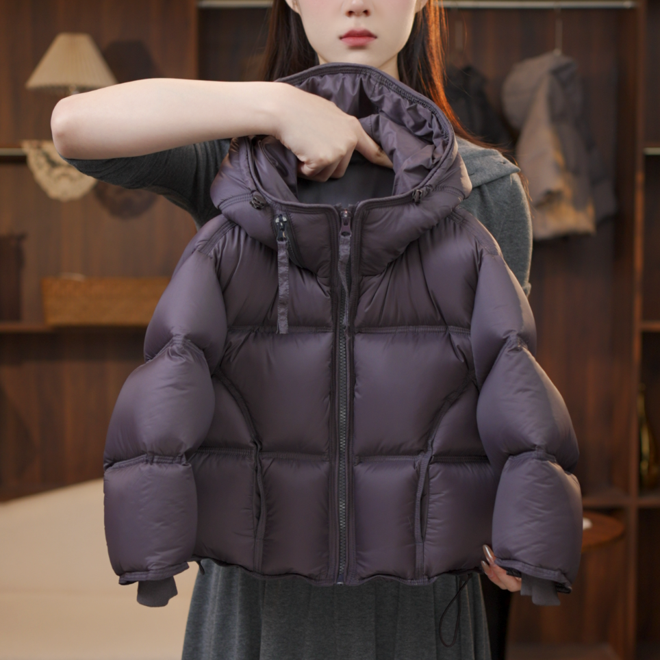 【双倍充绒】儿童冬季新款设计款男女童高级锁温连帽白鸭绒羽绒服1