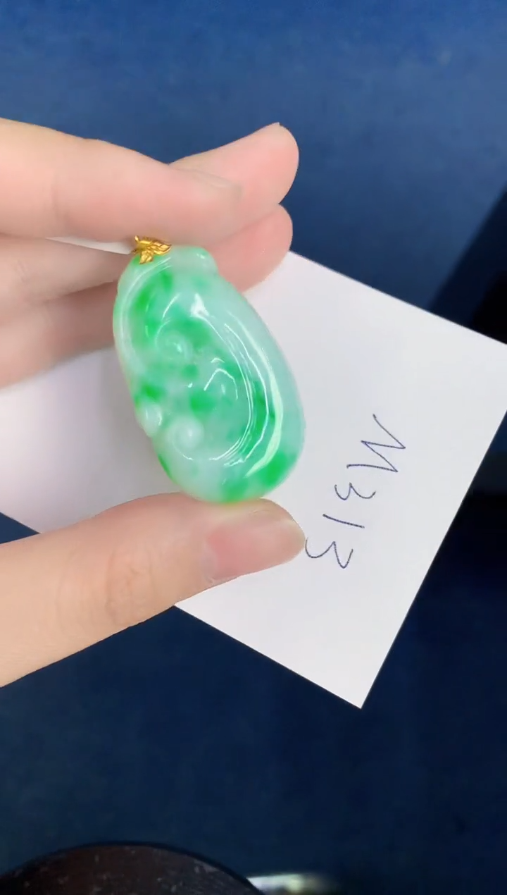 【闪购商品】翡翠颈饰18K金镶嵌000000000