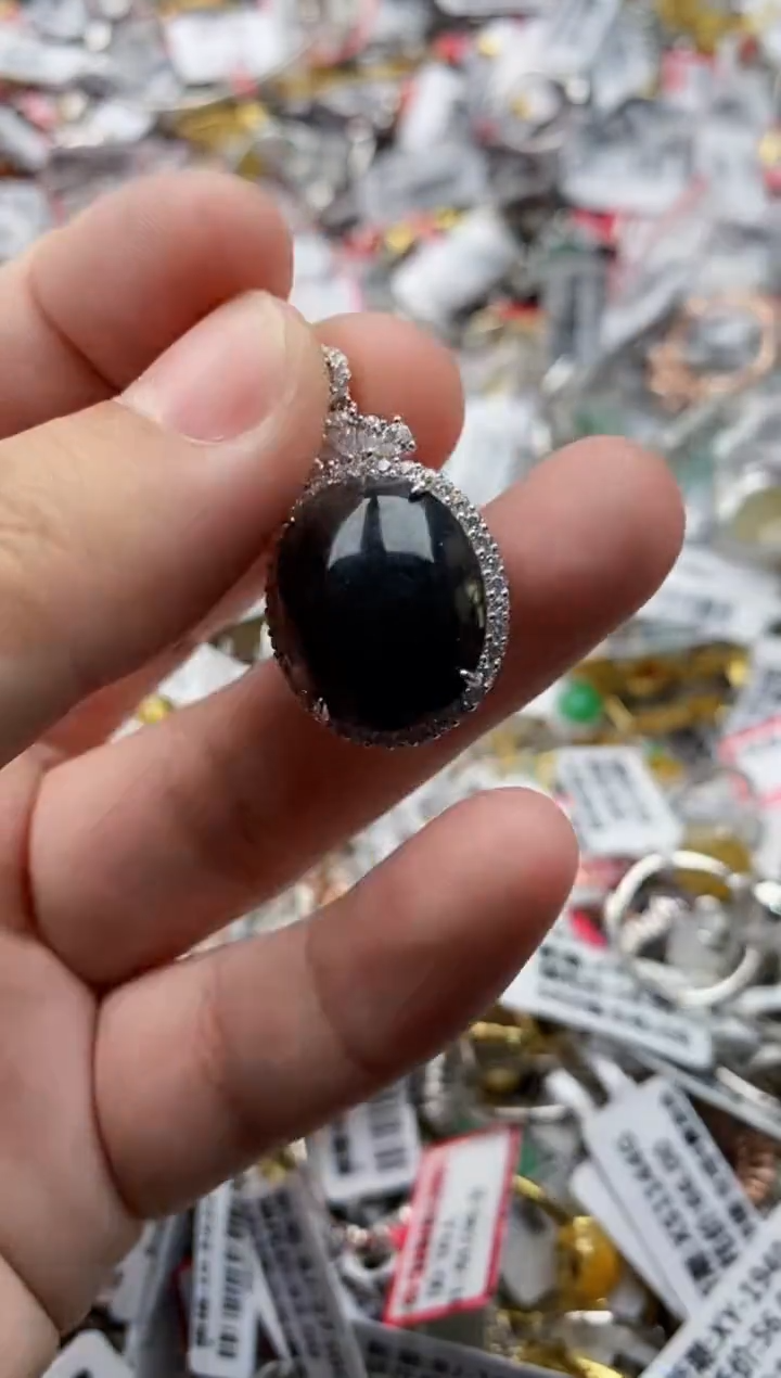 【闪购商品】翡翠戒指银S925镶嵌111111---9