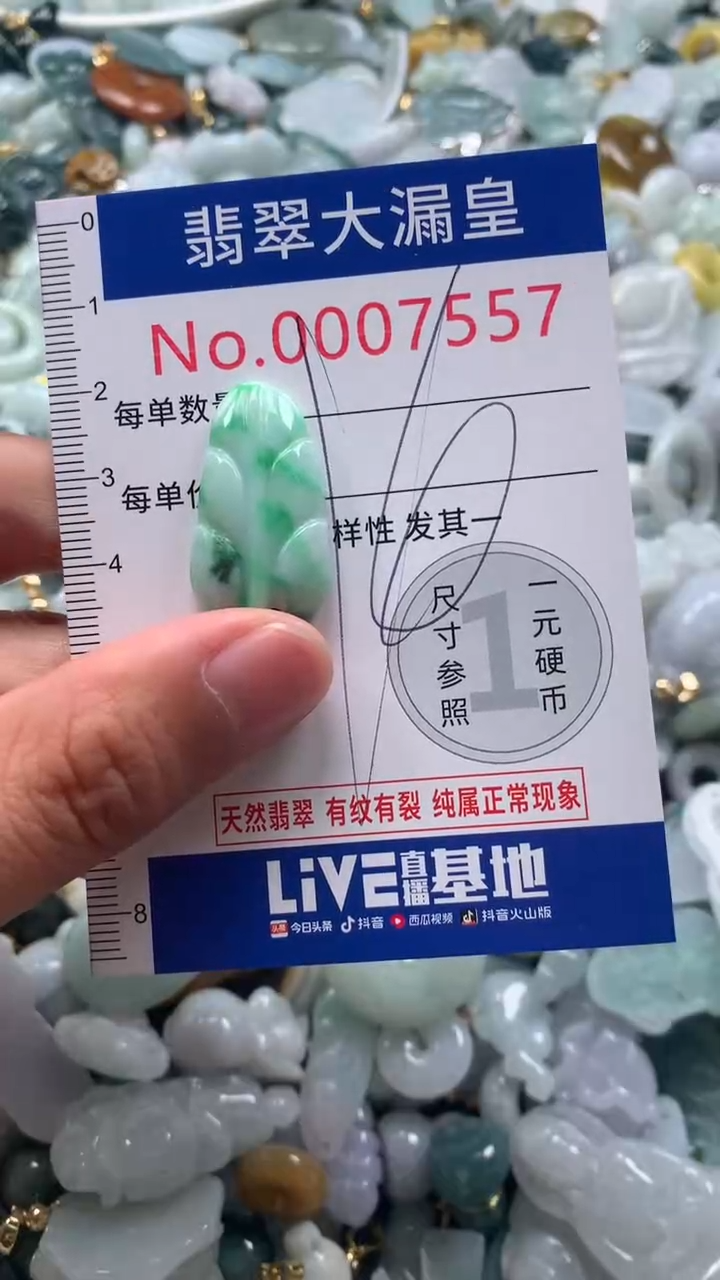 【闪购商品】翡翠吊坠(不含链)未镶嵌7557