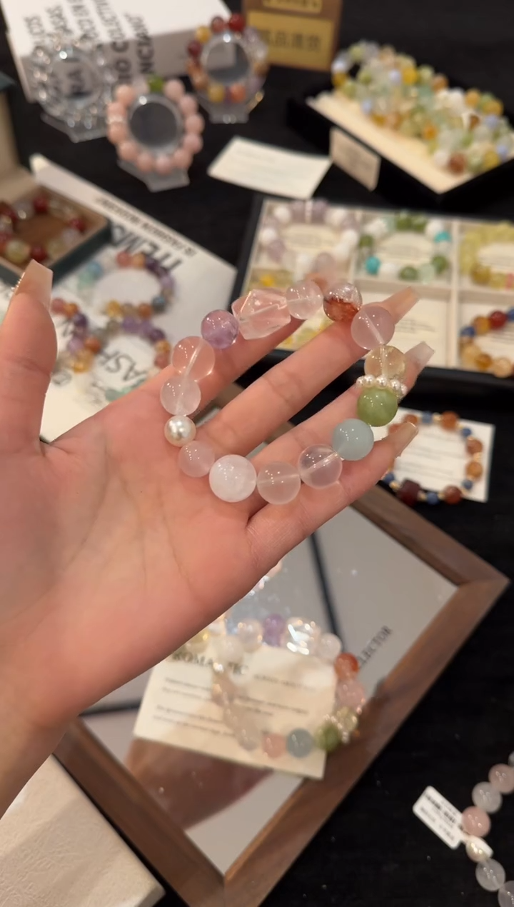未镶嵌手链水晶多宝x2221