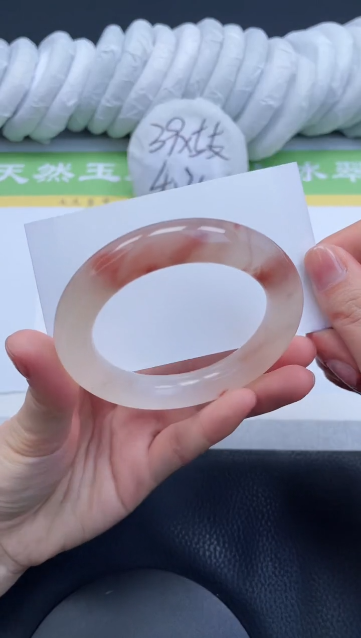【闪购商品】石英质玉手镯未镶嵌A246-54+