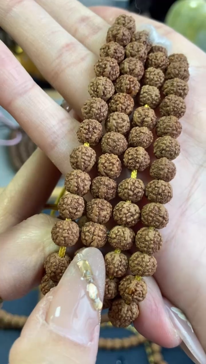 手串金刚菩提勇**心龙鳞纹长串7mm