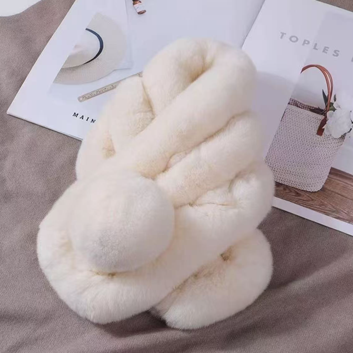 韩版围脖围巾秋冬保暖厚款卡通秋冬季女网红保暖成人