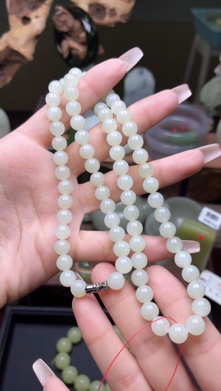 【闪购商品】和田玉项链未镶嵌卡8于田妈妈链9006602