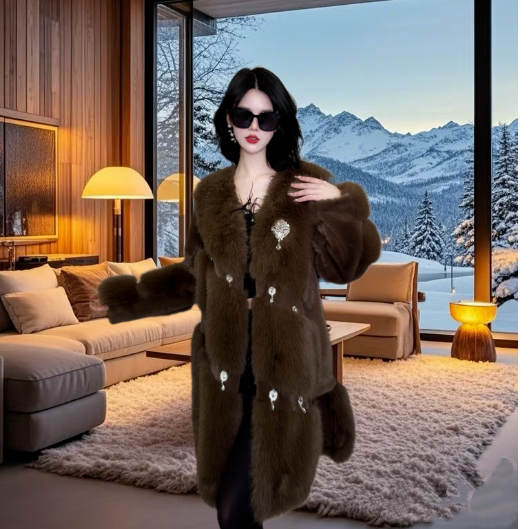 亚町家原创外套3048气质轻奢时尚设计师中长款冬季女士