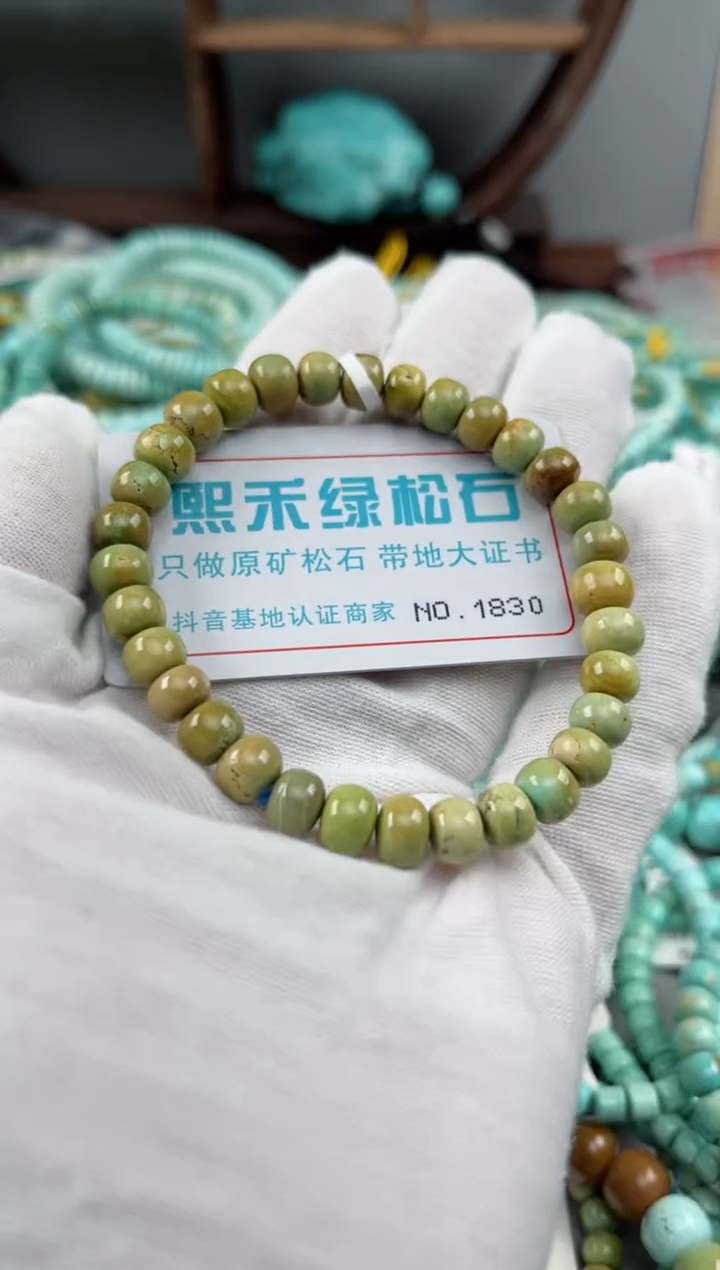 未镶嵌绿松石松石1830