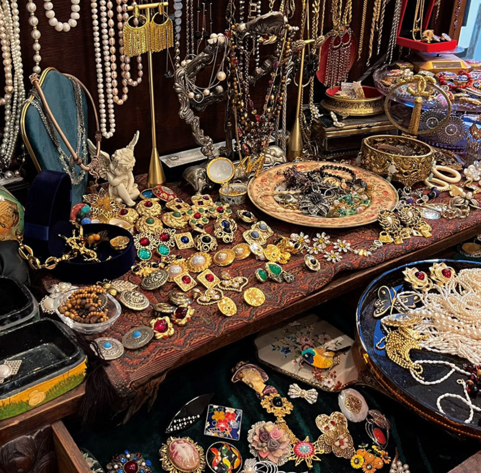 黄铜珐琅手链 【碎金专属】309起/欧洲Vintage中古饰品