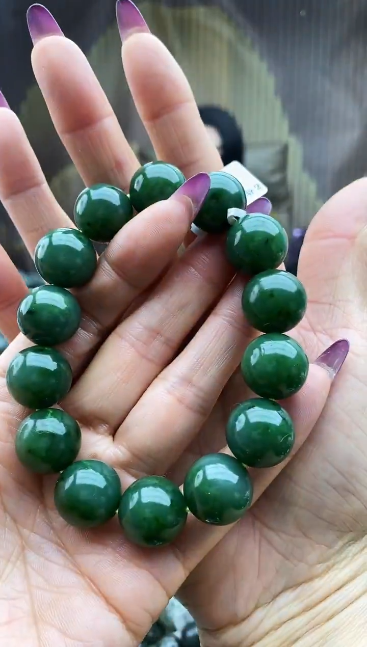 未镶嵌手串和田玉碧玉16