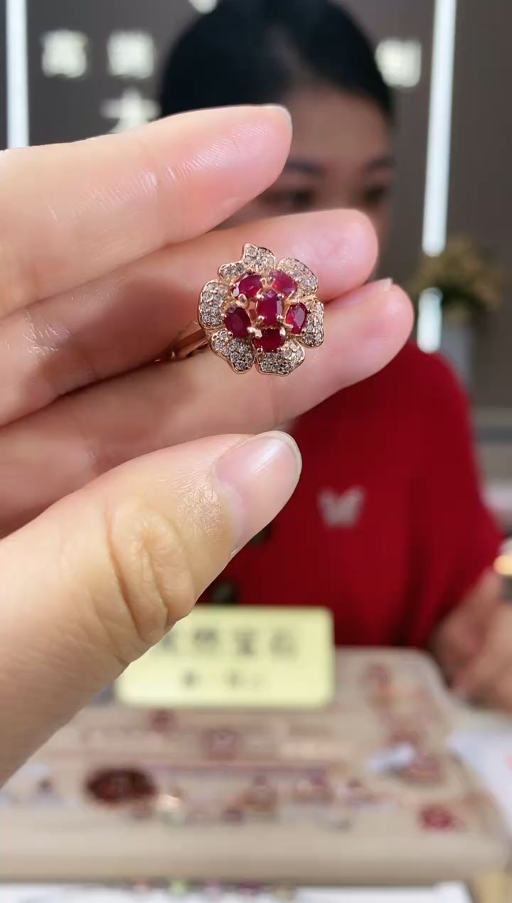 【闪购商品】红宝石手饰银S925镶嵌手饰
