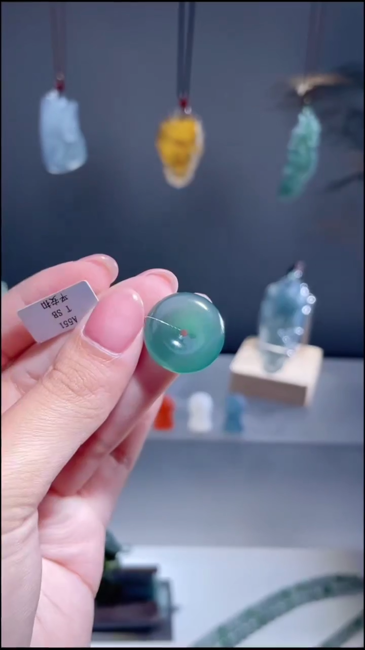 吊坠(不含链)未镶嵌翡翠平安扣 多样性发1