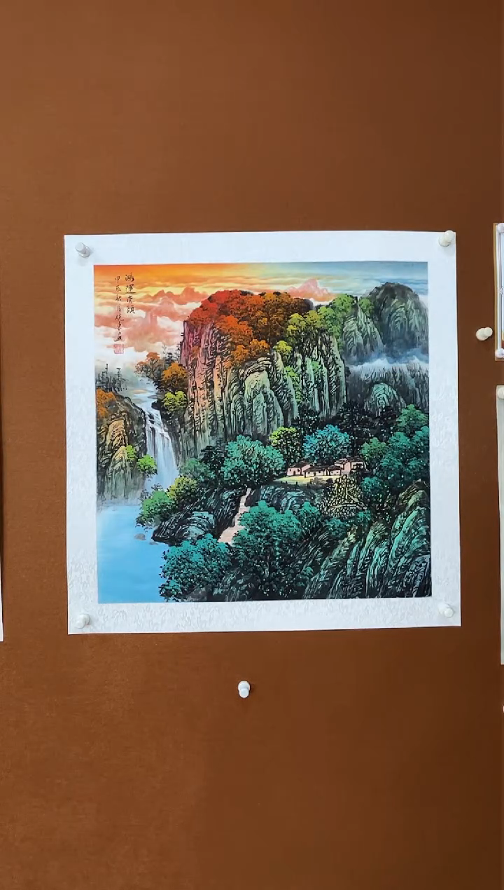 【闪购商品】国画鸿运当头四尺斗方纯手绘无框