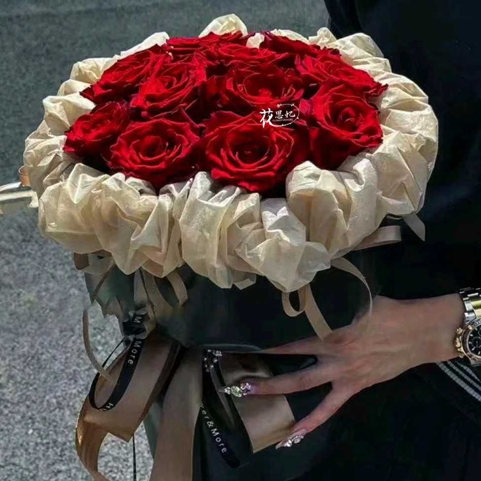 晴空万里【11朵红玫瑰花束】送女朋友闺蜜老婆礼物花束鲜花订花同城配送小时达