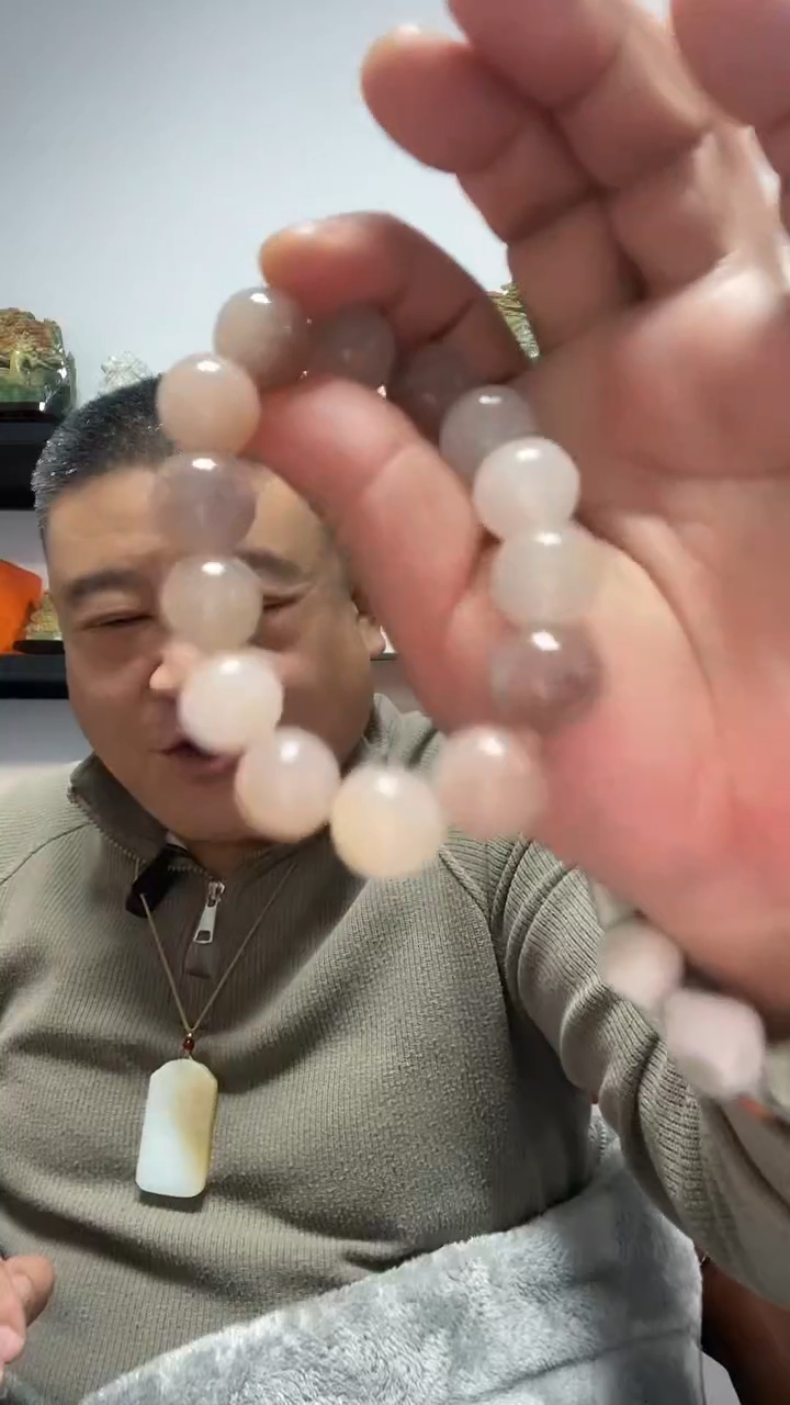 未镶嵌手串石英质玉卡16mm金丝玉紫罗兰单圈手串