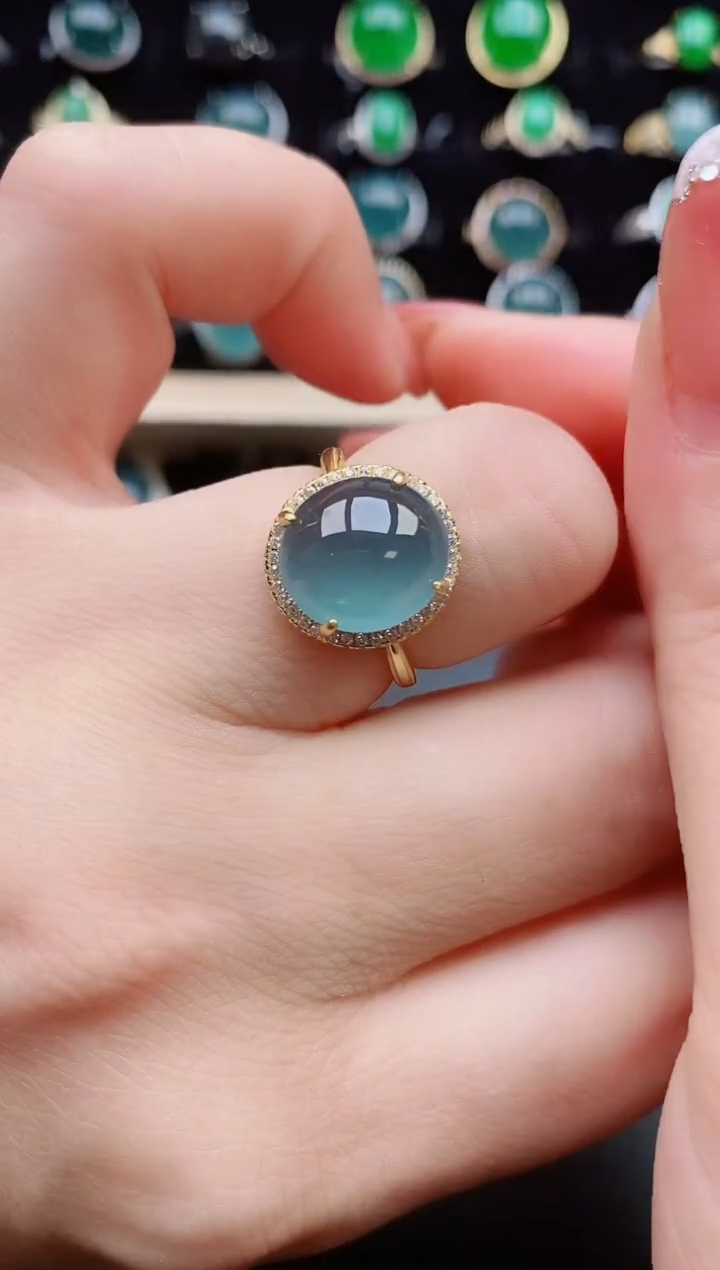 【闪购商品】翡翠戒指银S925镶嵌21212